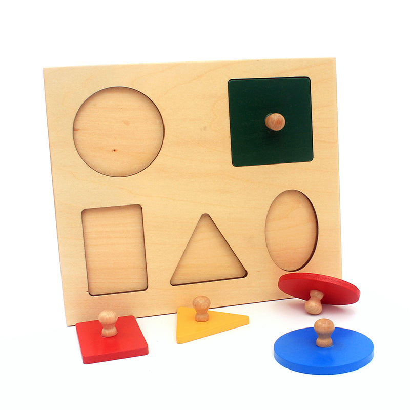 Large Geometry Shapes Pegged Puzzle