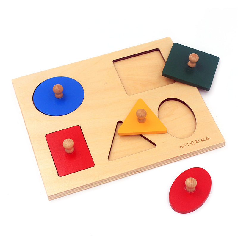 Large Geometry Shapes Pegged Puzzle