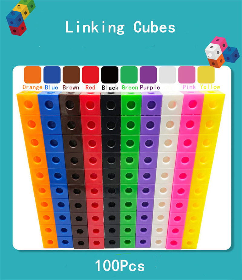 Linking Math Cubes with Activity Cards Set