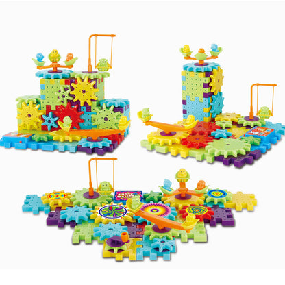 Electric Magic Gears Puzzles Building Blocks