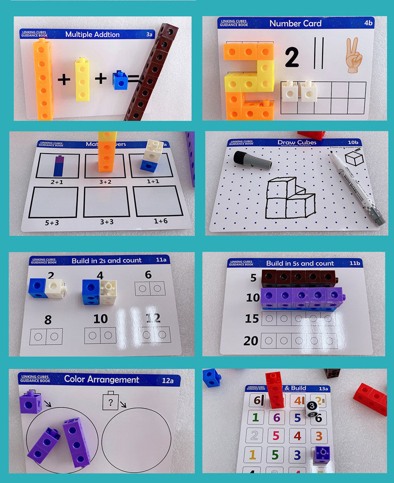 Linking Math Cubes with Activity Cards Set