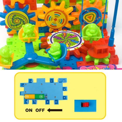 Electric Magic Gears Puzzles Building Blocks