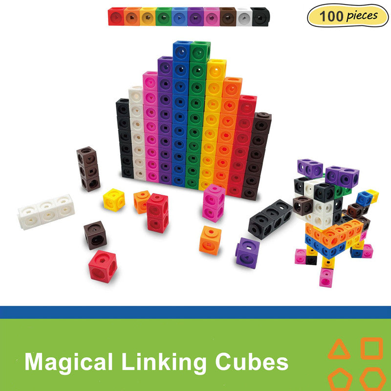 Linking Math Cubes with Activity Cards Set