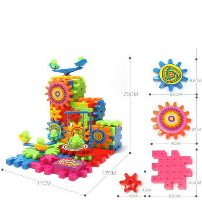 Electric Magic Gears Puzzles Building Blocks