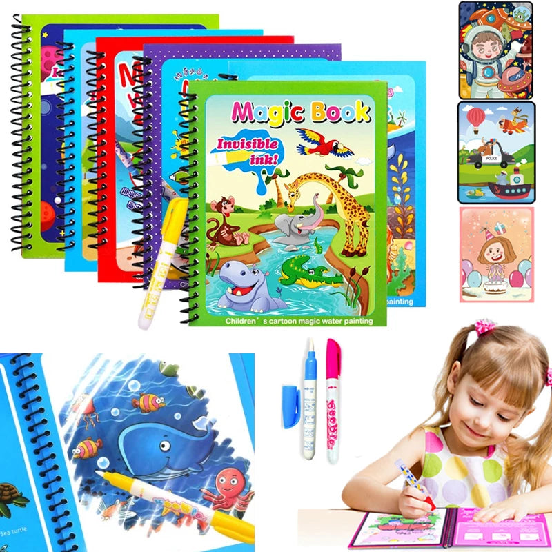 Montessori Unlimited Use Water Coloring Book