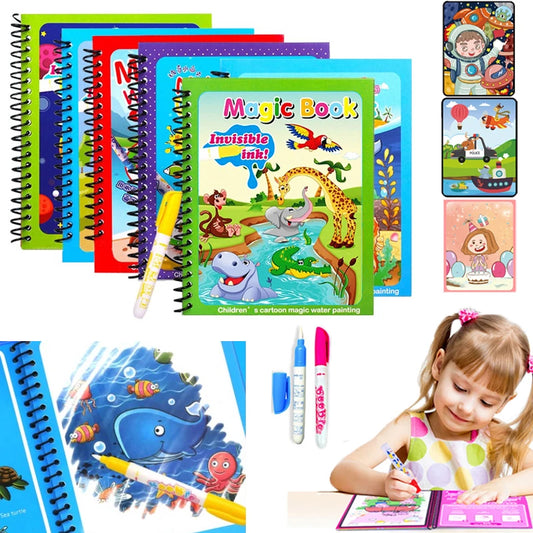 Montessori Unlimited Use Water Coloring Book