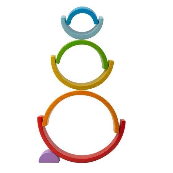 Big Jigs Wooden Stacking Rainbow - Small