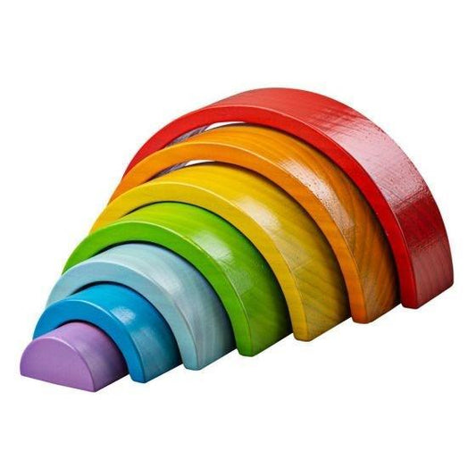 Big Jigs Wooden Stacking Rainbow - Small