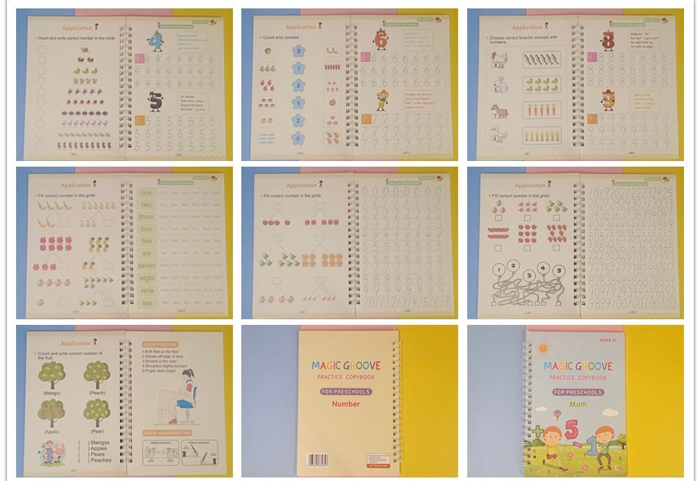 NEW *Large Size* Montessori Magic Practice Copybooks