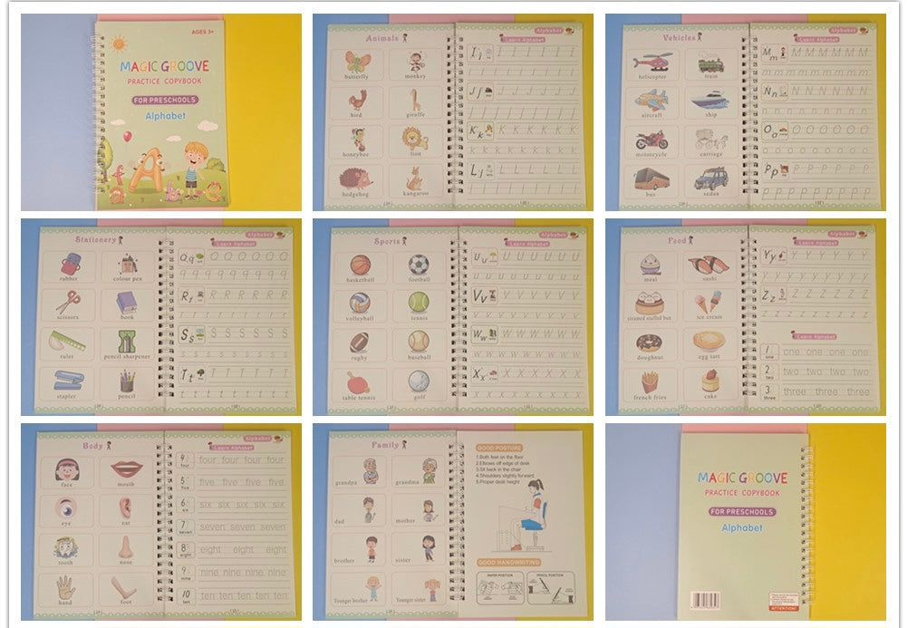 NEW *Large Size* Montessori Magic Practice Copybooks